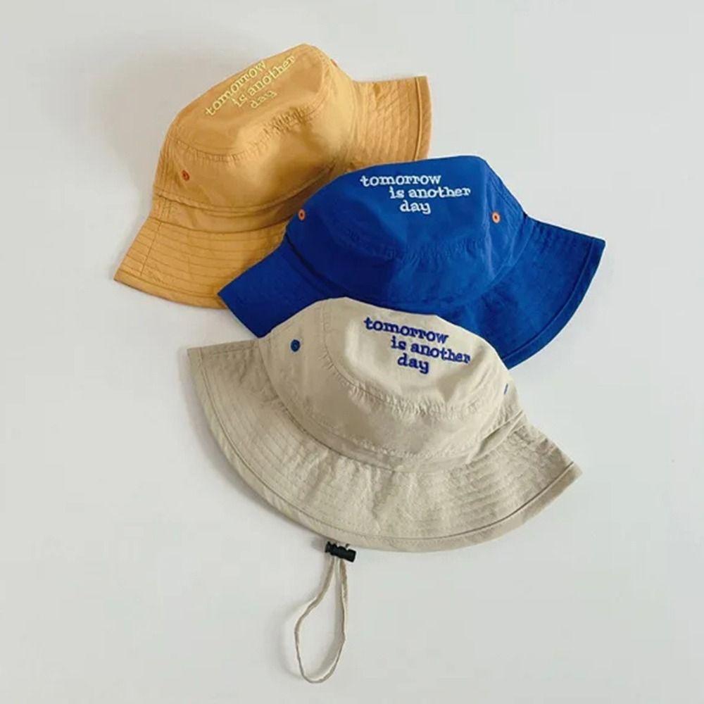 Cute Sun Cap UV Protection Beach Cap Outdoor Kids Bucket Hat Infant Girls Boys