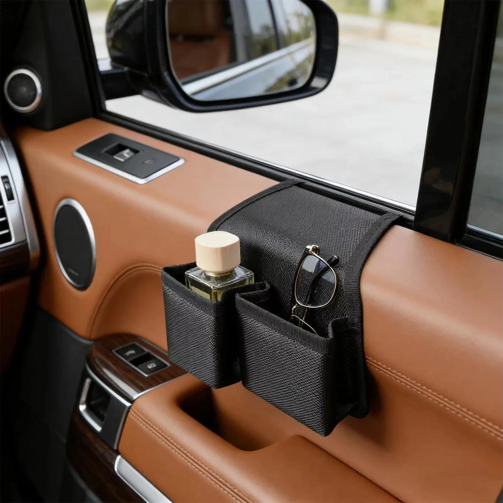 Multifunctional Car Window Organizer Box Side Door Window Storage For Travel Business Trip Camping Daily Commuting Vehicle Sedan