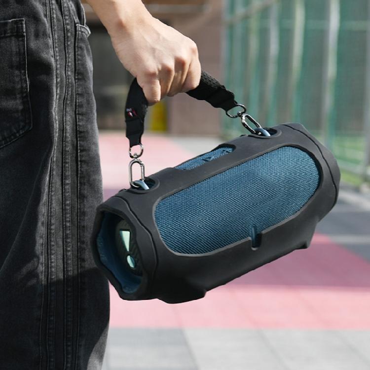 Portable Silicone Case Carrying Storage Bag with Shoulder Straps for Xtreme 4 Speakers for Travel Home Office