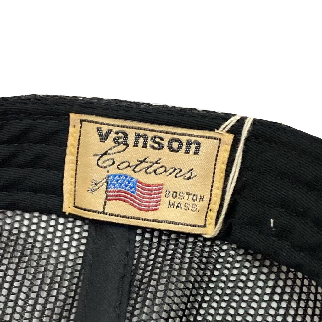 Vanson 885V922 Custom USA Mesh Cap (JP, Alphabet, Free Size, Black)