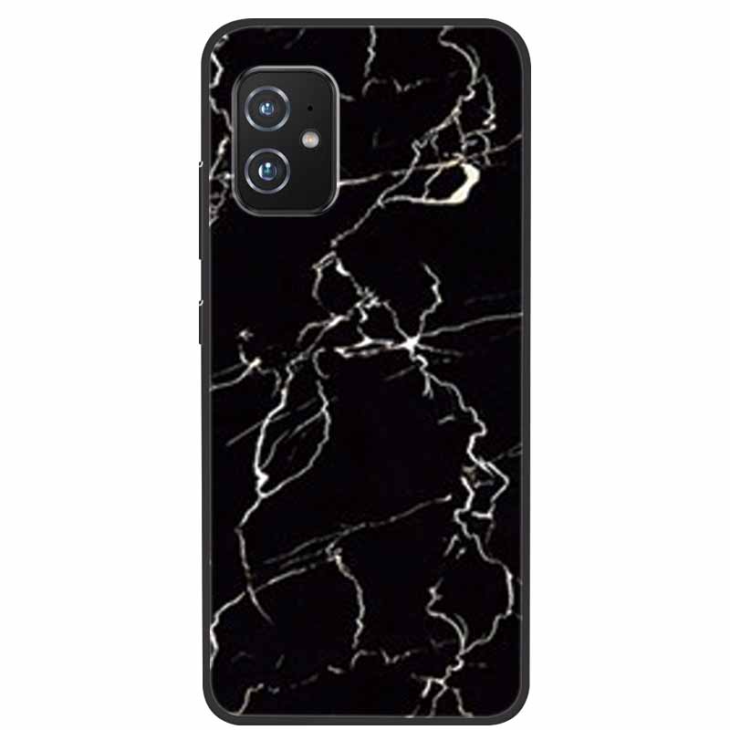 For Asus Zenfone 8 ZS590KS Cases 5.9 " Marble Soft TPU Silicone Phone Covers For Asus Zenfone8 ZS590KS Back Cases Fundas Coques