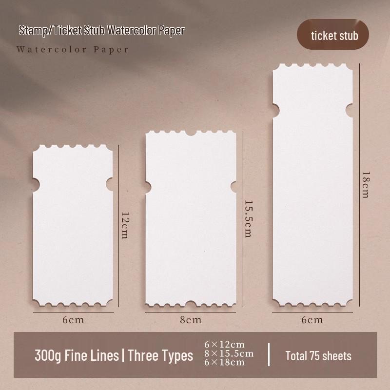 Fine Grain 300g Cotton Watercolor Paper - Round Dye Card for Painting & Drawing