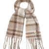 GRAVER [BAG&ACC] Flower Bear Embroidered Bold Check Muffler_Beige