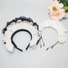 Women Pleated Lace Headbands Cosplay Maid Hairband Carnivals Halloween Headbands
