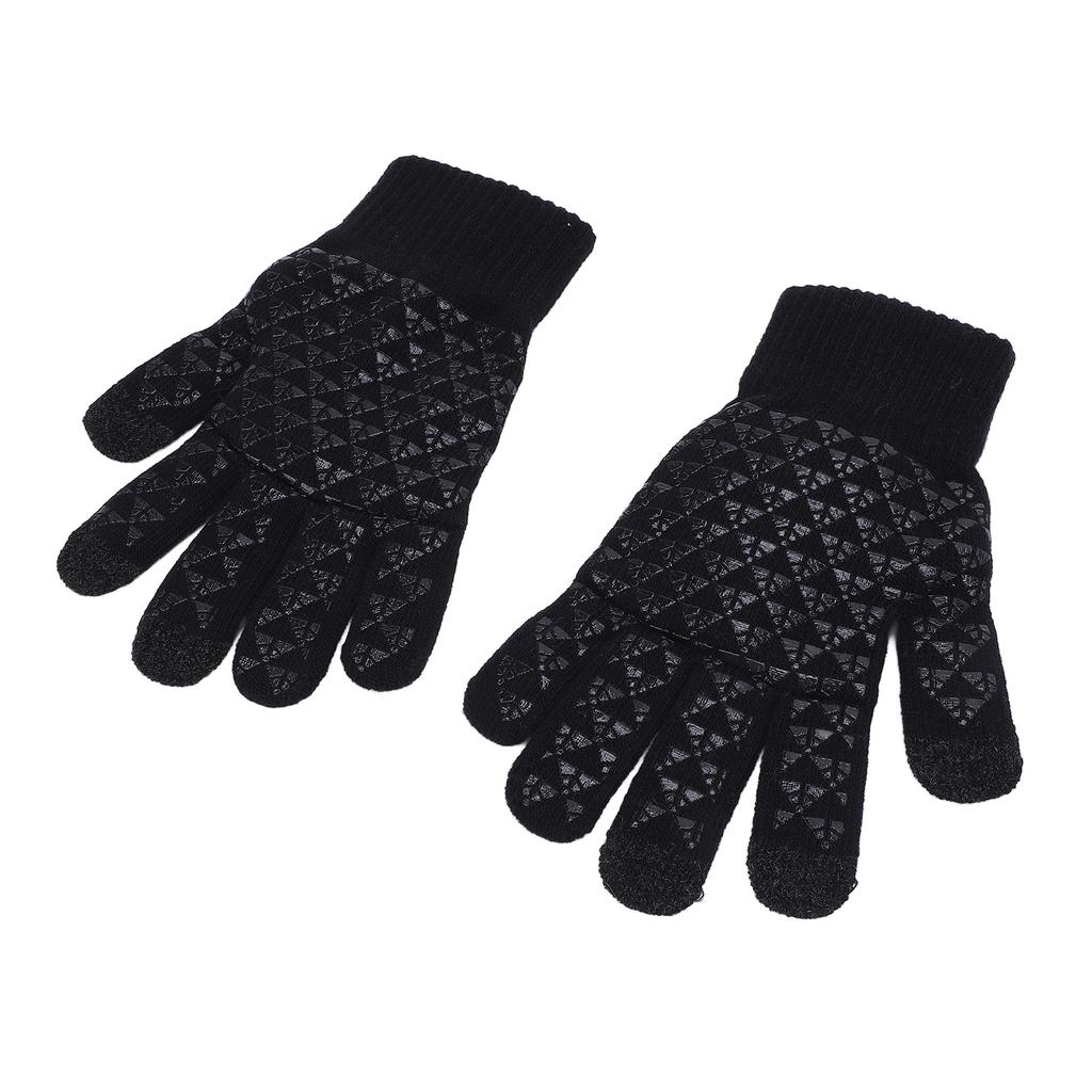 1 Pair USB Heated Gloves Winter Warm Heated Gloves Thickened Touchscreen Gloves for Office Workers a