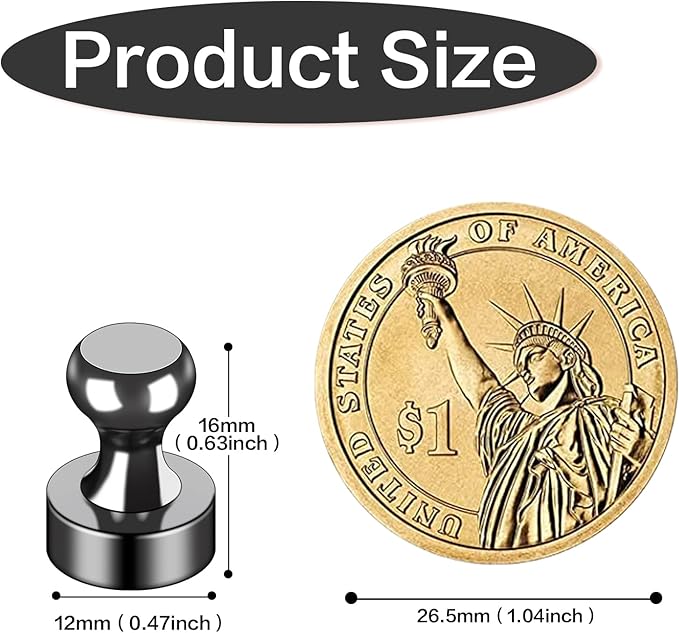 AIKARO Starke Wissenschaftsmagnete, Wissenschaftsexperimentierwerkzeuge für Schule, Büro, Reißzweckmagnete, trocken abwischbar magnetisch(6 STÜCK/16 STÜCK)