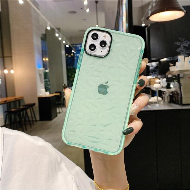 Cover IPhone 13 Pro Max Morbida Trasparente – Ultra Sottile Con Motivo 3D Diamanti – Custodia In TPU Antiurdo – Ricarica Wireless – Nero