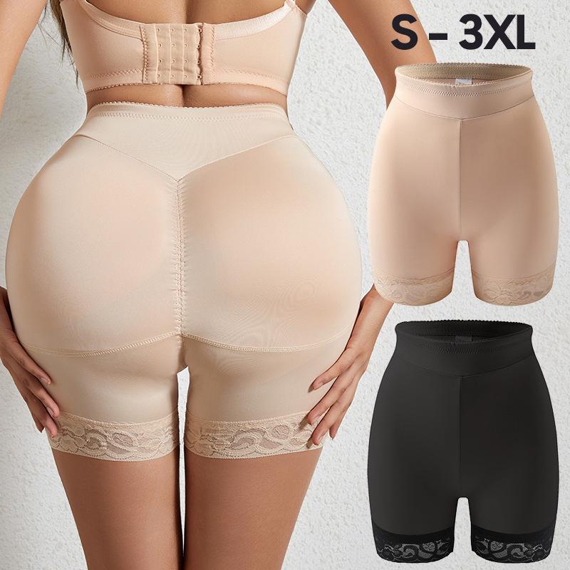 Plus Size High Waist Body Shaper Pants with Hip Pads - Full Hips & Butt Lift for Women