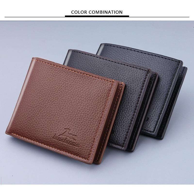 Men's Short Wallet Wallet Wallet, Business Gift Wallet Men