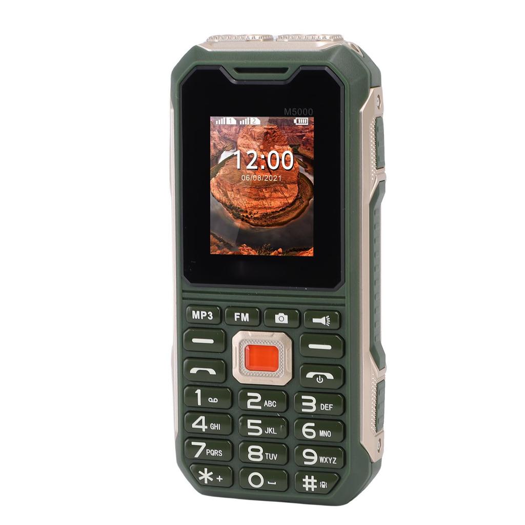 GSM Unlocked Big Key Cell Phone 2G Loud Volume 1.8 Inch Large Screen Dual SIM Easy To Use Mobile Phone with 6800mAh