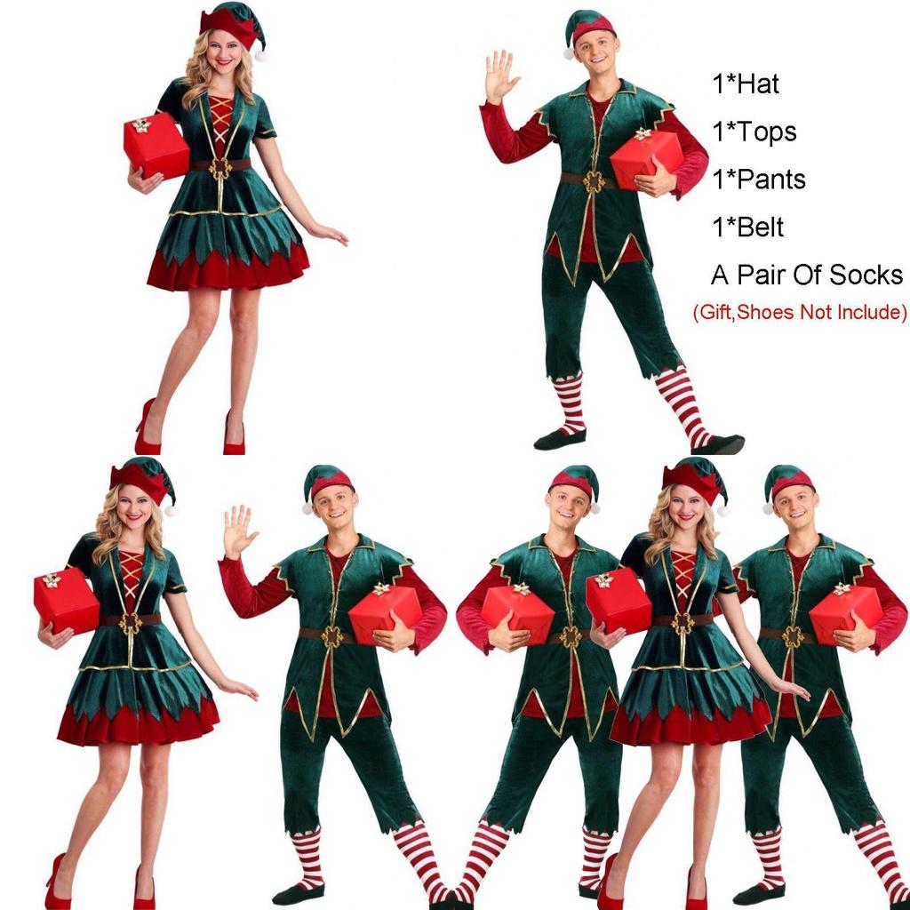 Unisex Christmas Elf Fancy Dress Costume Featuring High Quality And Attractive Design