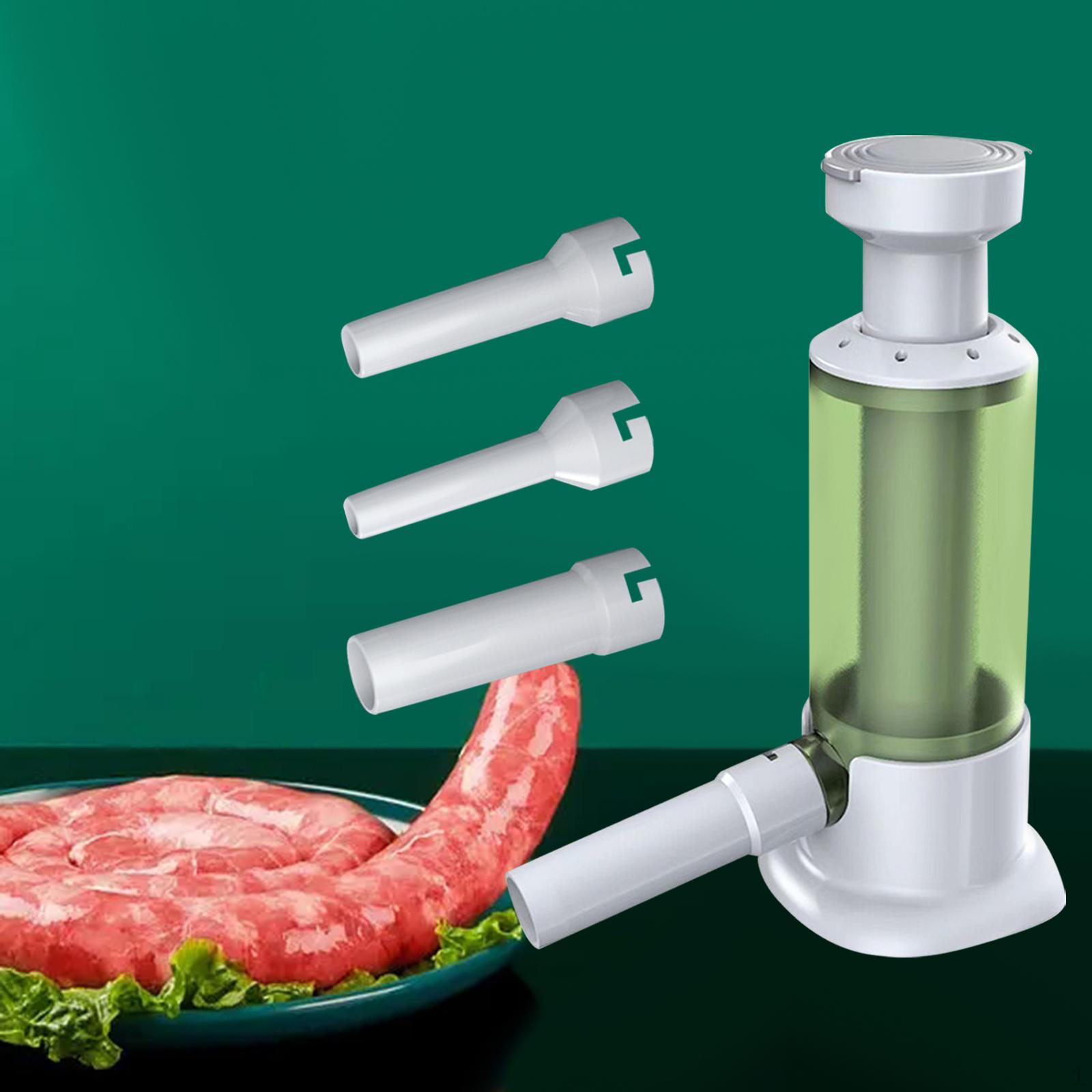 

Ручная начинка для колбасных изделий с 4 трубками для начинки для домашнего использования зелёный