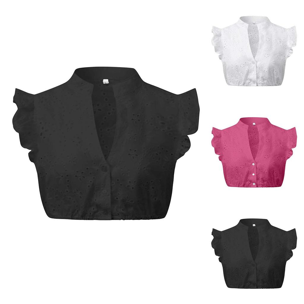 Women's Beer Festival Regular Bottoming Lace Stitching Small Shirt Top