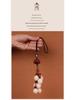 Bodhi Magnolia Lotus Ebony Car Rearview Mirror Pendant Ornament