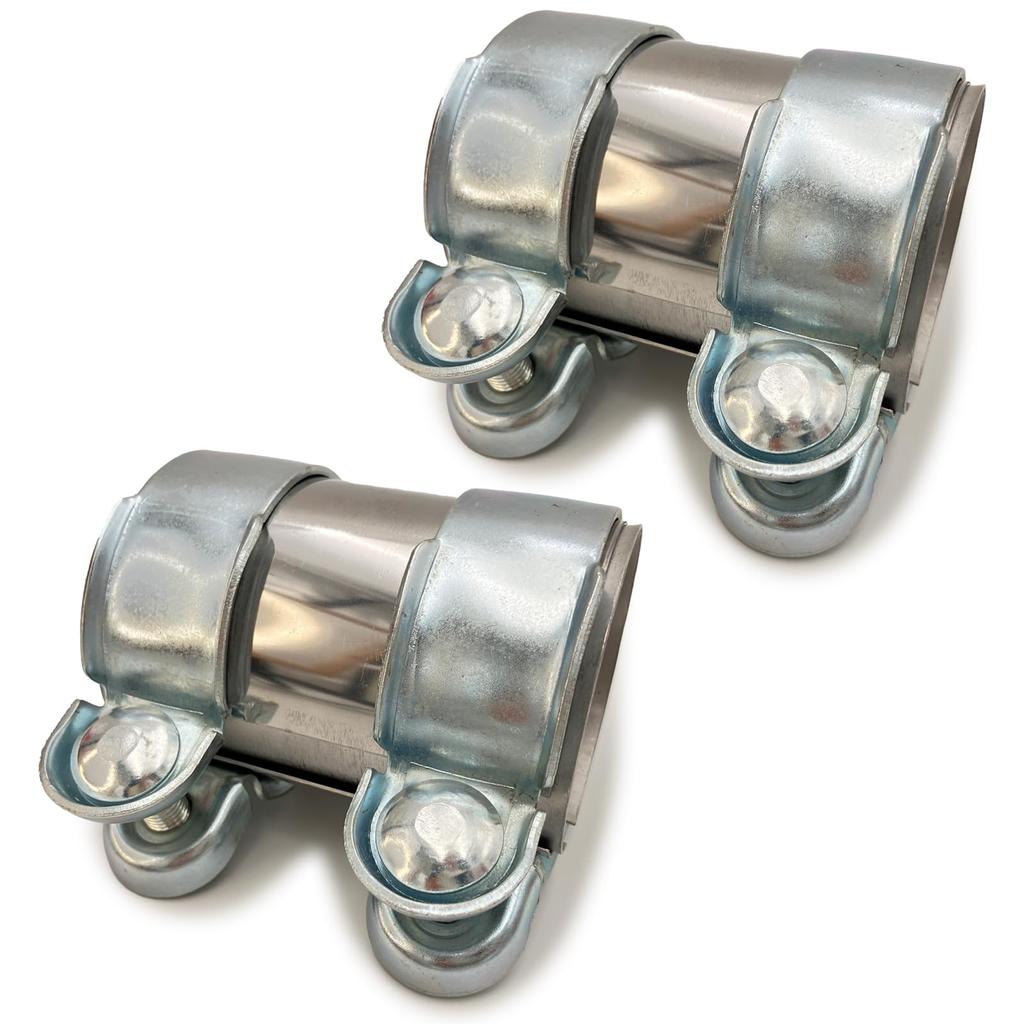 Muffler Universal Exhaust Pipe Connection Pipe Stainless 96mm X S-NET Band, Clamp, Sleeve, Connector, Steel, Length, SN-290-MC (55mm 2)