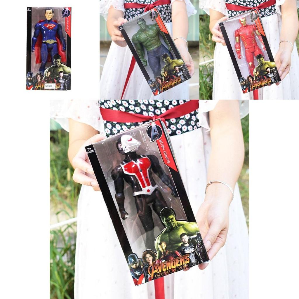 Bunte Superhelden-Actionfiguren mit Spiderman Hulk Iron Man Captain America Perfekt für Kindergeschenke und Sammlerstücke