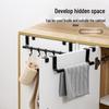 Stainless Steel Over-the-Door Towel and Dishcloth Hanger Rack