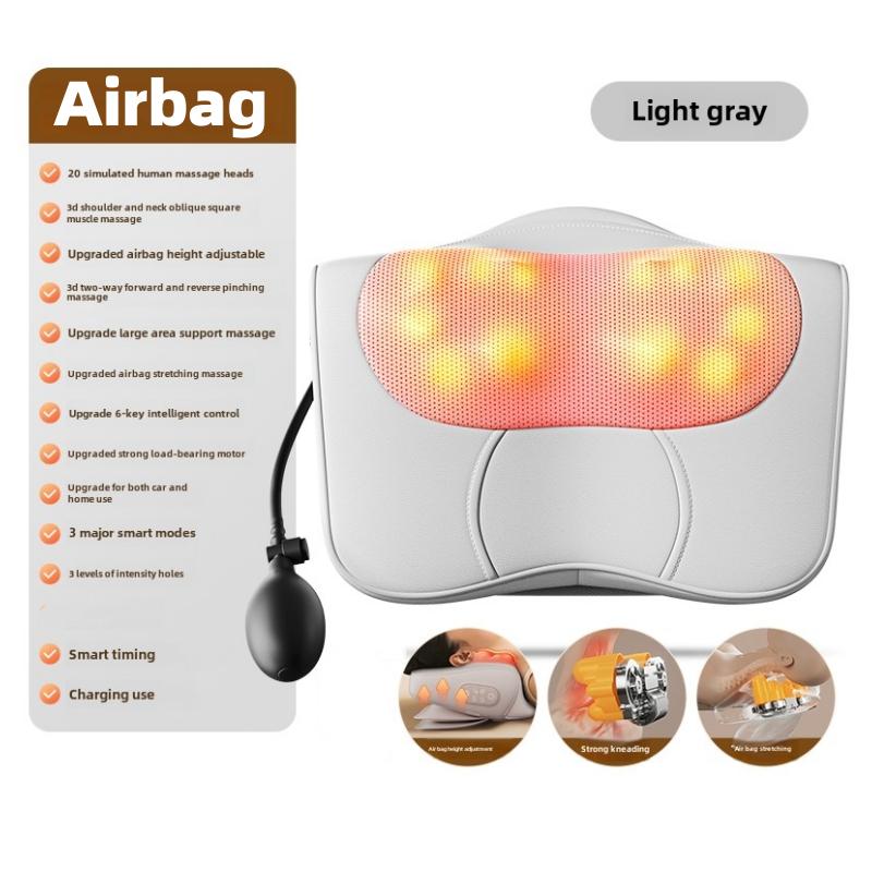 Fabrik Nackenmassagekissen Zervikaler Masseur Taille Rücken Schulter Shiatsu Kneten Multifunktional Heiße Kompresse Entspannung Geschenk