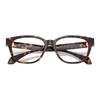 Versace Temple logo injection molded square optical glasses women's tortoiseshell 65990154 VE3376U108-Tortoiseshell 53/16/140-h.40