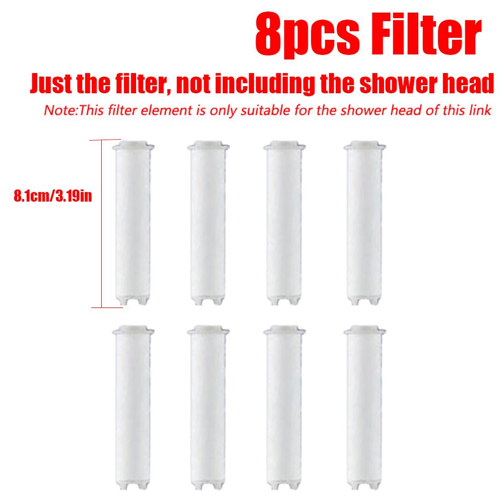 6 Modes High Pressure Shower Head ABS Water Saving Filter Showerhead Fall Resistance Bath Shower Nozzle Set with Stop Button