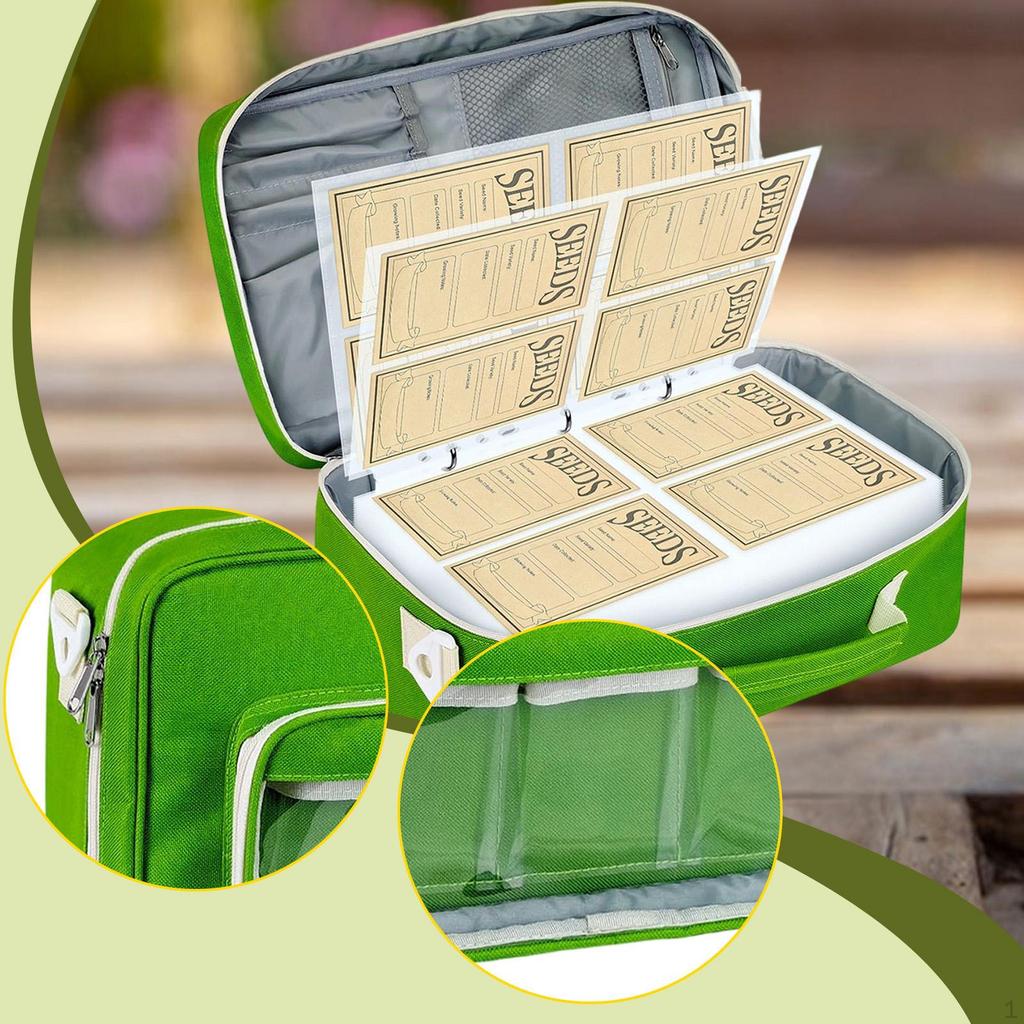 Seeding Organizer Container Adjustable Shoulder Strap Travel Convenient Zippered Organizing High