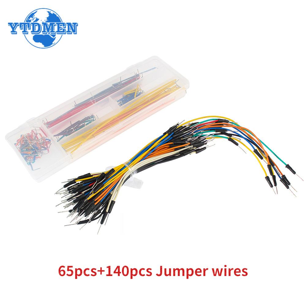 Steckbrett-Set, 750 Punkte, Steckbrett + 65 Stück/140 Stück, Überbrückungsdraht, Testplatine, Protoboard, DIY-Elektronik-Kits
