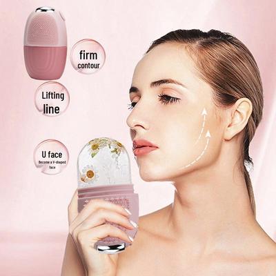 Silicone Ice Mold Facial Roller & De-puffing Cold Compress Beauty Tool