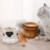 Slanted Mouth Ceramic Cat Bowl Large Capacity High Foot Bowl Drinking Bowl Water Bowl  Pet Feeding