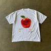 Aux femmes(Unisexe) T-shirt Graphique S-4XL Coton Blanc Y2K Fruit Cerise Voiture Tee Top