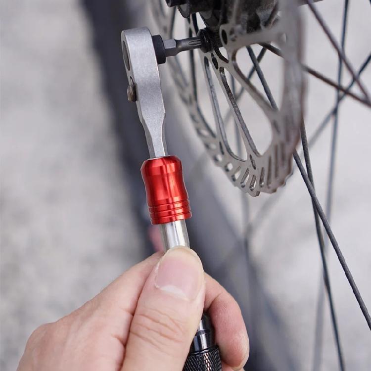 Chiave a cricchetto dinamometrica a singola estremità Cacciavite portatile Set di inserti per bussole Leggero Strumento di riparazione a cricchetto per biciclette Durevole