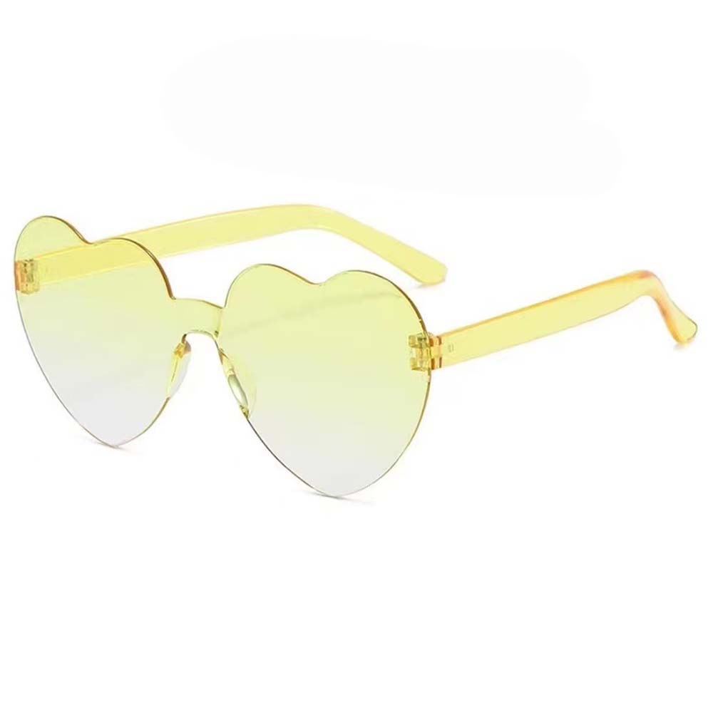 Fashion Jelly Gradient Heart-Shaped Lenses Sunglasses For Women Girls Colorful Sun Glasses Summer Outdoor Goggles UV400