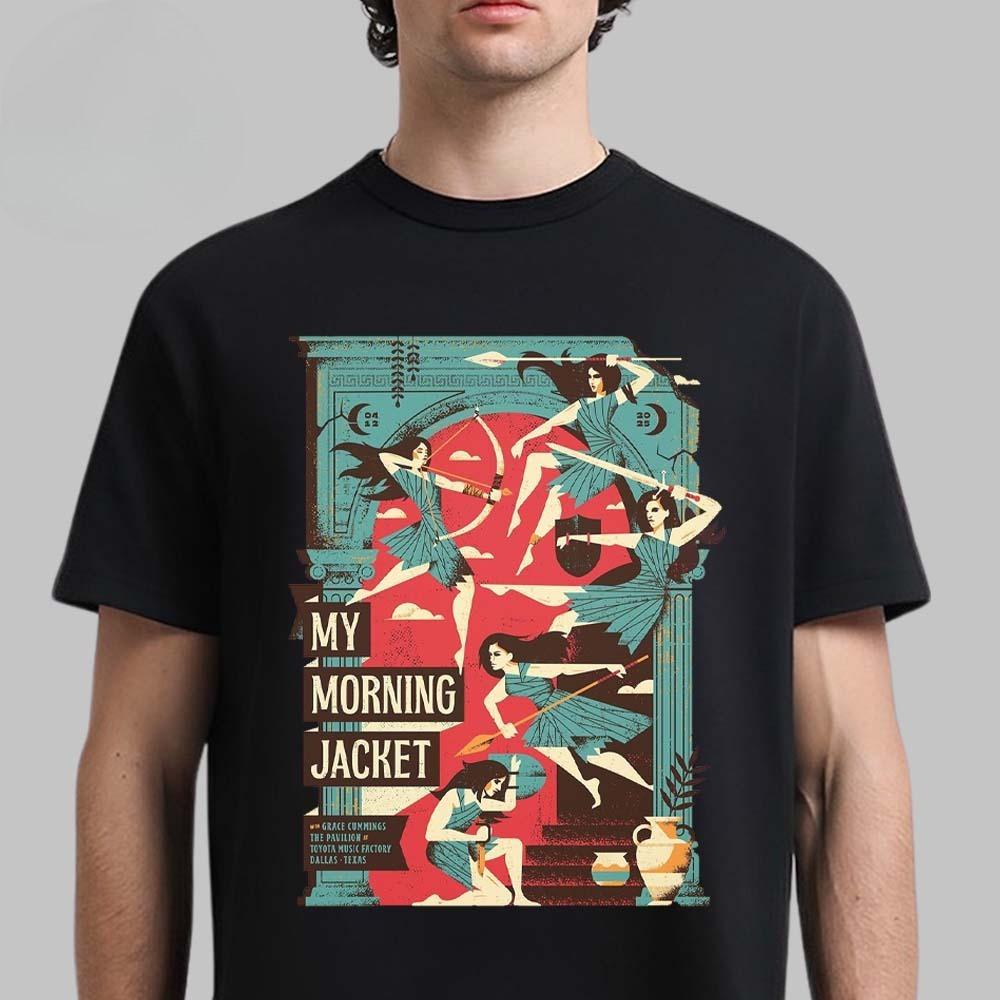 

Rare My Morning Jacket Poster for Show in Kansas City Missouri At Uptown Theater on April 21 Mother Earth Artwork Unisex T-Shirt 4XL