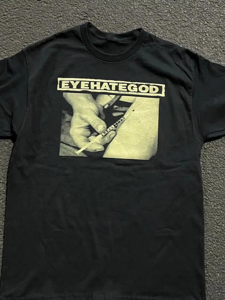 EYEHATEGOD Графическая хлопковая черная футболка Хлопок Полный размер S-5XL Унисекс Футболка XXXL