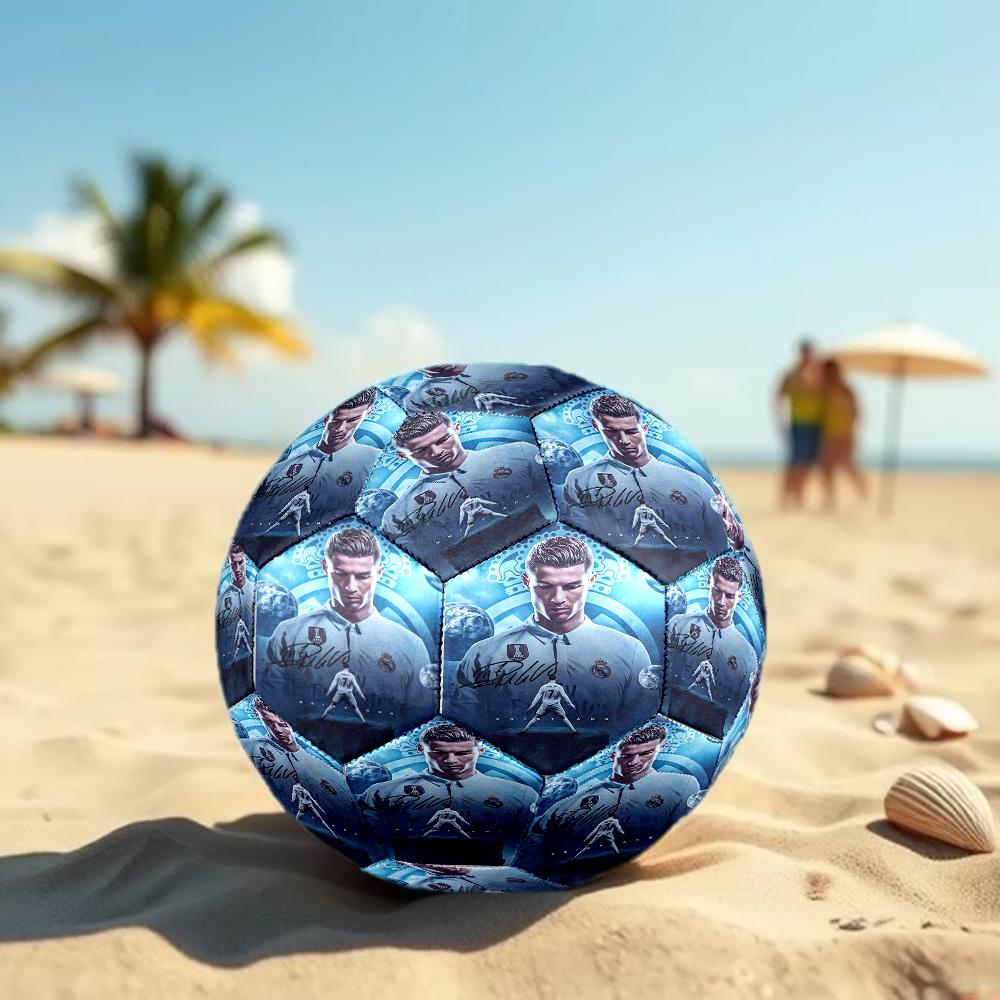 Cristiano Ronaldo Taglia 5 Pallone da Calcio Pallone da Calcio ad Alta Elasticità Per Competizione All'aperto Allenamento Quotidiano Gioco