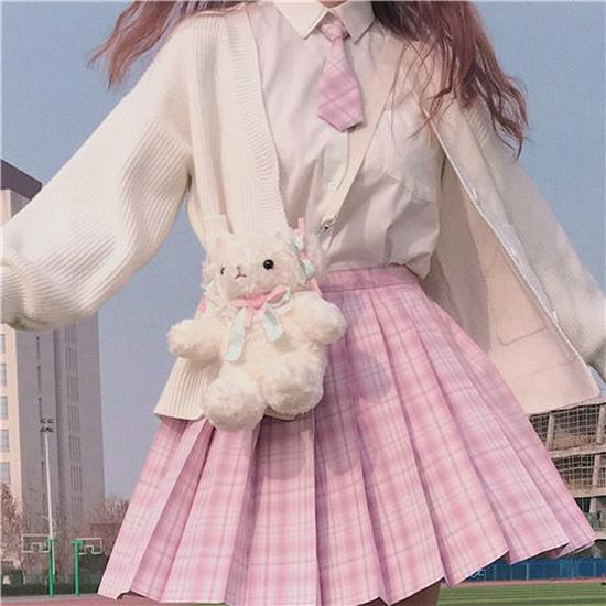 Japanese Academy Style JK Uniform Set - Long/Short Sleeve, Pleated Skirt for Female Students