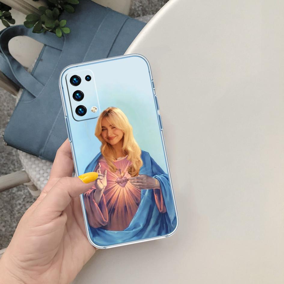LO86 Sabrina Carpenter Soft Shell Transparent Phone Case for Samsung Galaxy A04 A04S A14 A23 A34 A54 M23 M33 M52 M53