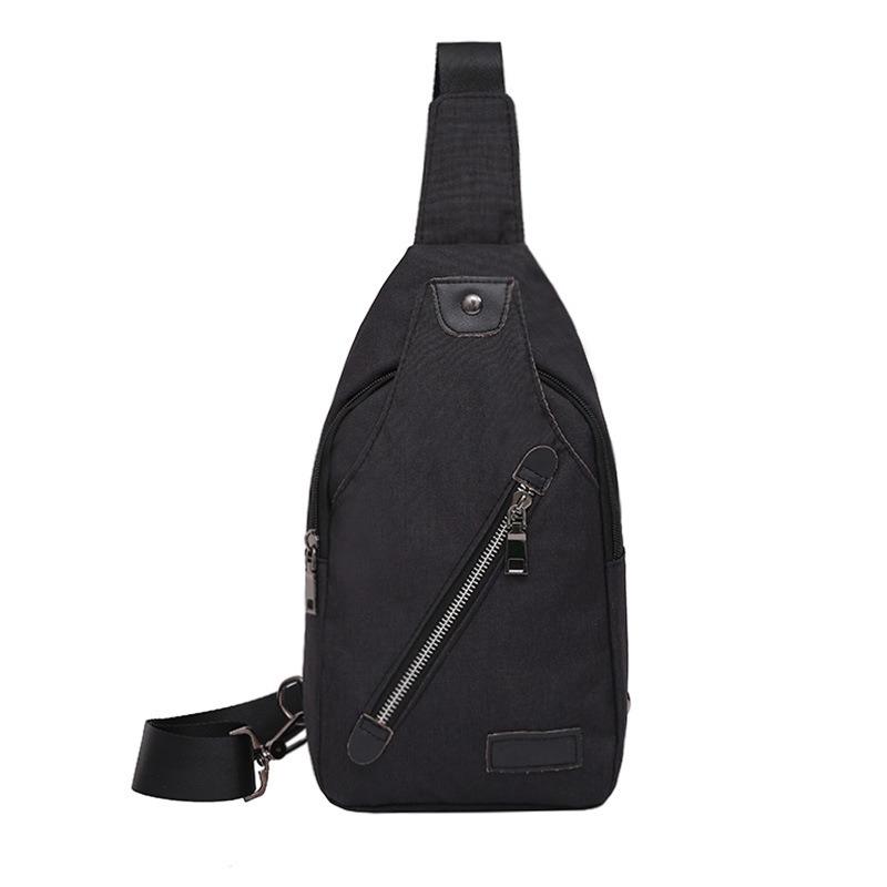 New men's breast bag, casual nylon sports breast bag, multi-functional anti-theft shoulder bag, fashionable messenger bag.