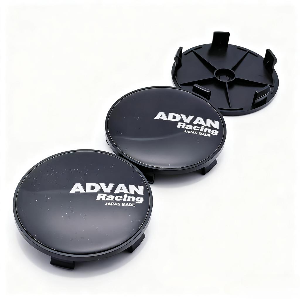 4pcs JDM ADAVN Racing Logo Emblem Car Wheel Center Caps OD 68MM Clips 63MM Wheels Hub Cap Rim Hubcaps Dust Cover Car Accessories