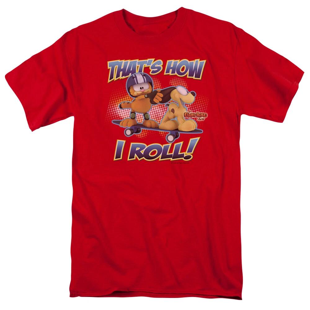 Garfield  How I Roll  T-Shirt - Regular or Tank - to 5X XL