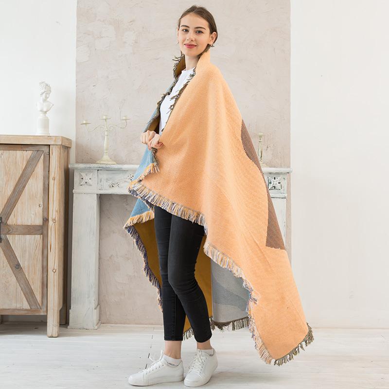 Landscape Blanket, Nap Blanket, Sofa Blanket, Multi-purpose, Bedroom