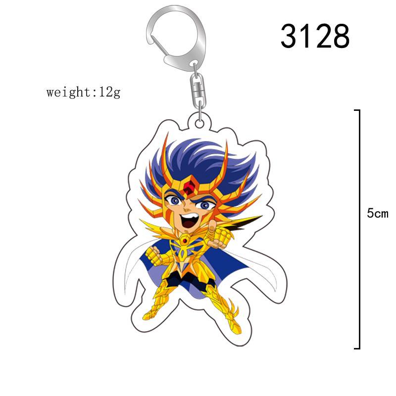 Saint Seiya Zodiac Acrylic Keychain - Taurus & Cancer Transparent Pendant 5cm