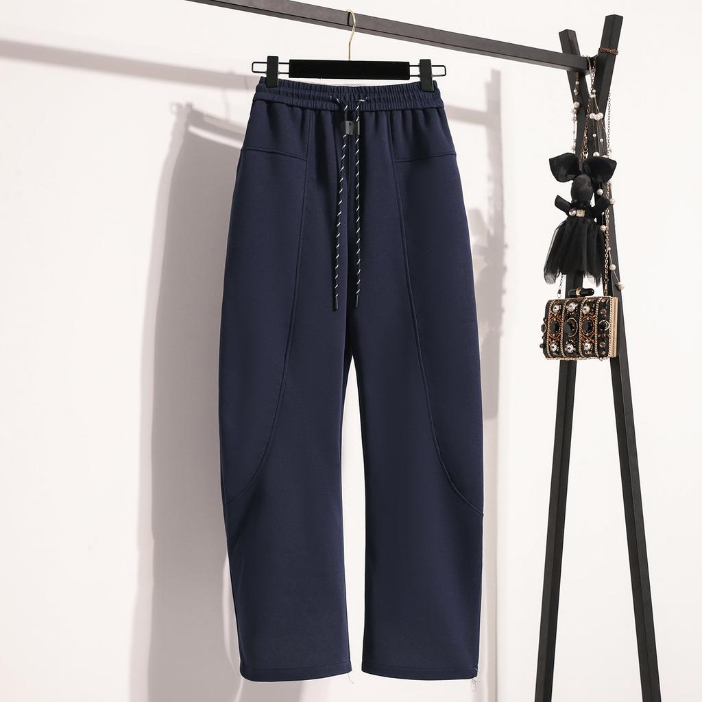 Autumn Spring Long Pants Sweatpants Women Harem Elastic Solid Waist Loose Pants