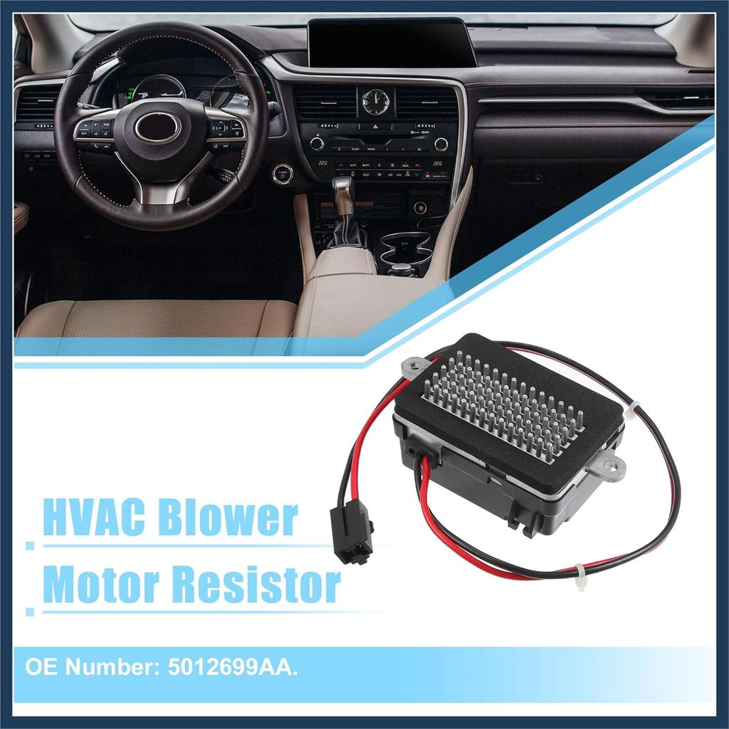 HVAC Blower Motor Resistor AC Blower Control Module Fit for Jeep Grand Cherokee 4.0L 4.7L 2001-2004 No.5012699AA - Pack of 1 Stylish Design