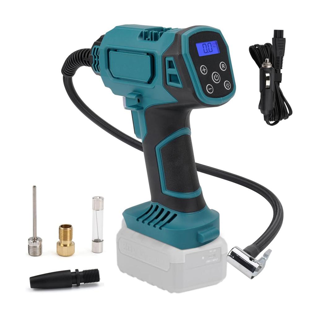 120PSI Auto-Luftpumpe Digitalanzeige Multifunktional Akku-Tragbare Reifenpumpe für BL1820 BL1830