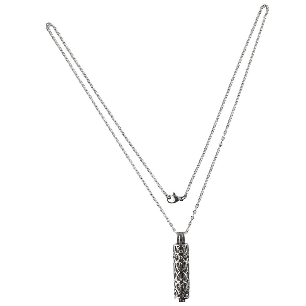 

Cylinder Urn Necklace for Ashes for Women Men Cremation Jewelry Keepsake Memorial Human Pet Ashes Pendant светло-серый