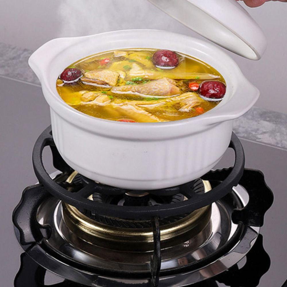 Cast Iron Milk Pot Anti-slip Shelf Durable Wok Stove Trivets Stove Accessories Pan Holder  Kitchen