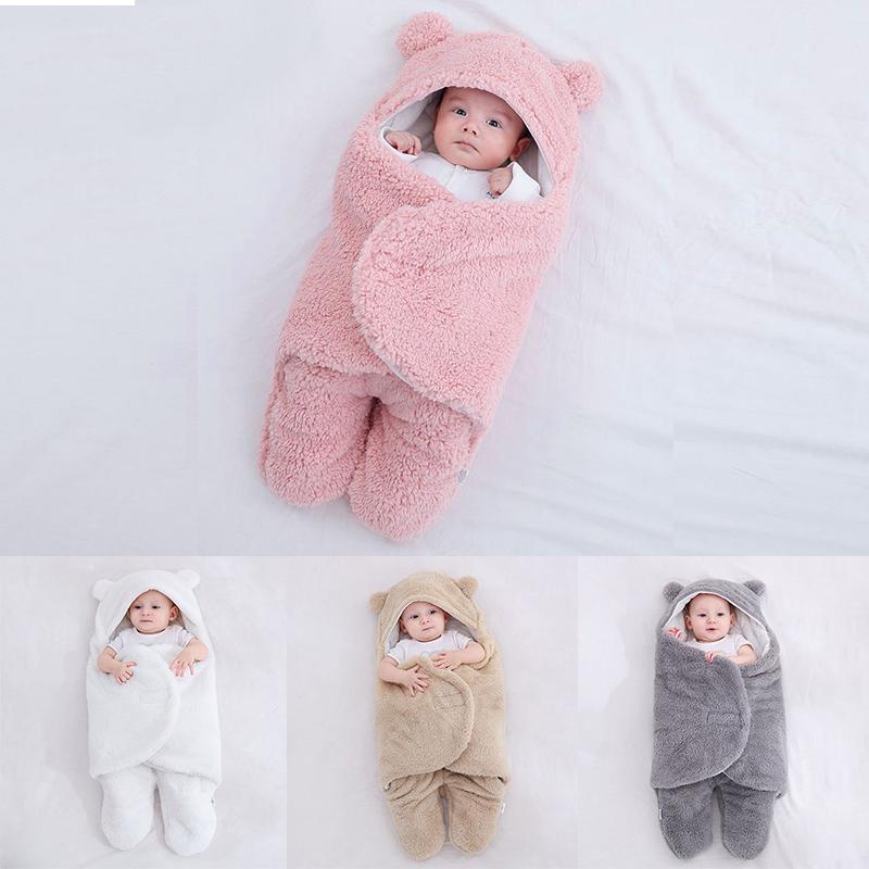 Baby Emmailloter envelopper Nouveau-né Couverture Literie Coton Sac de Couchage Coton Wrap Baby Emmailloter envelopper Nouveau-né Couverture Literie Coton Sac de Couchage Coton Wrap