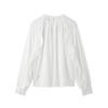 2025 Spring Women's Casual Layered Wood Ear Edge Shirt