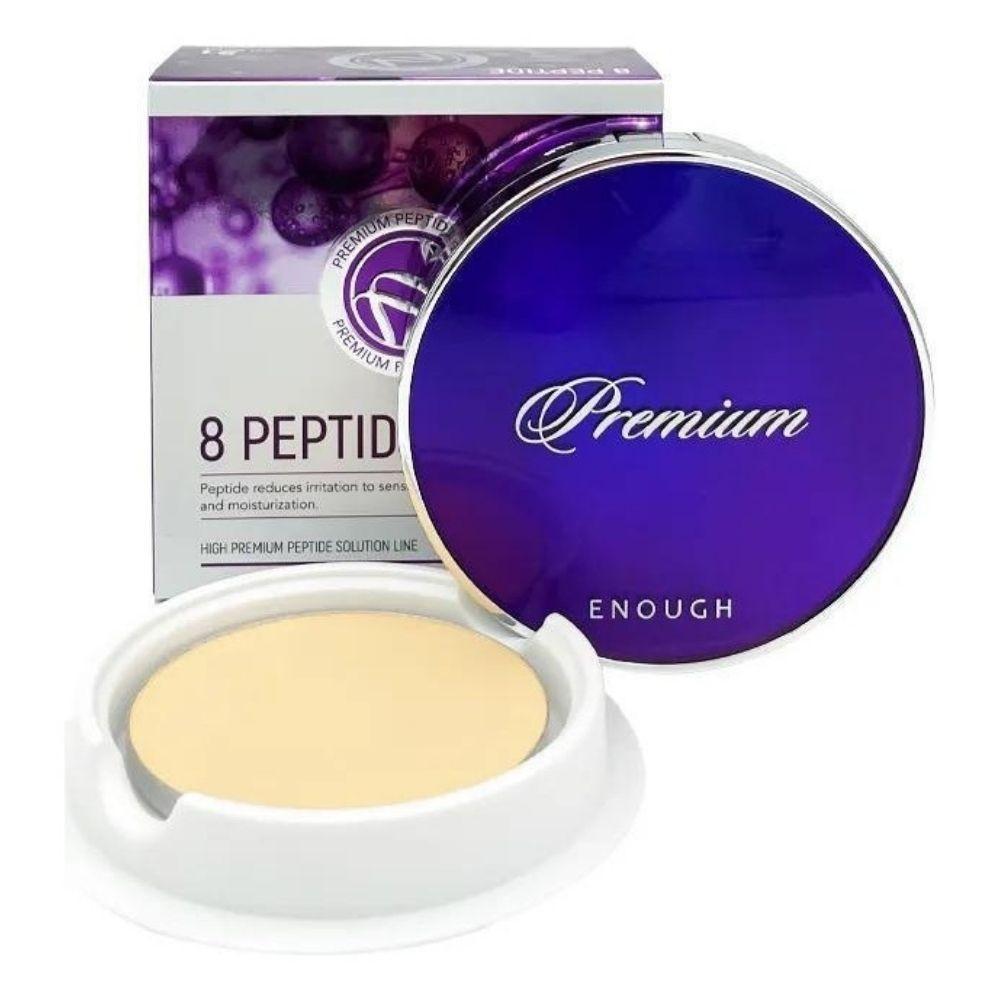 ENOUGH 8 Peptide Two Way Cake SPF50/PA+++ 11g+ Refill #13 Light Beige +RANDOM GIFT