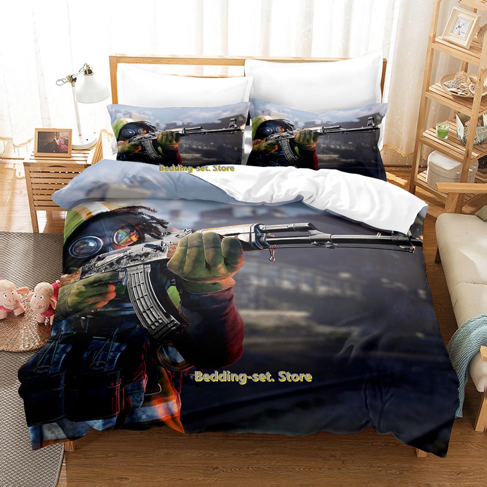Game XDefiant Bedding Set Single Twin Full Queen King Size Bed Set Adult Kid Bedroom Duvetcover Sets Print Anime Bed Sheet Set